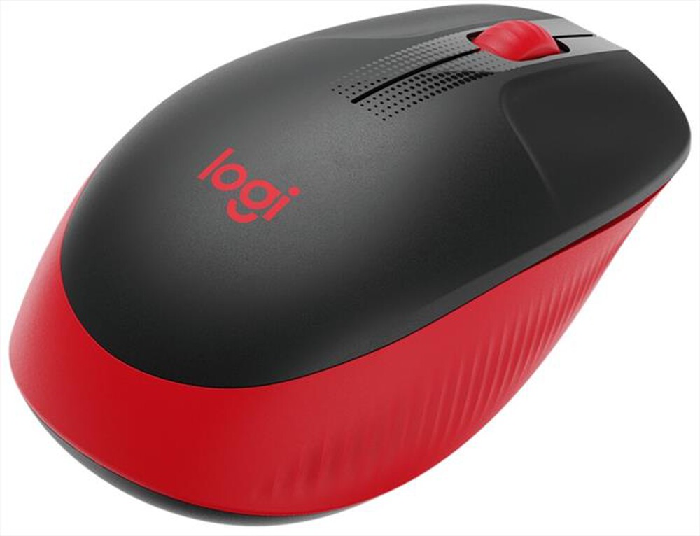 "LOGITECH - M190 Full-size wireless mouse - RED - EMEA-Nero/Rosso"