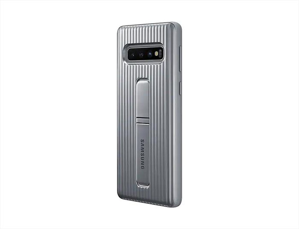 "SAMSUNG - PROTECTIVSTANDING COVER GALAXY S10-Silver"