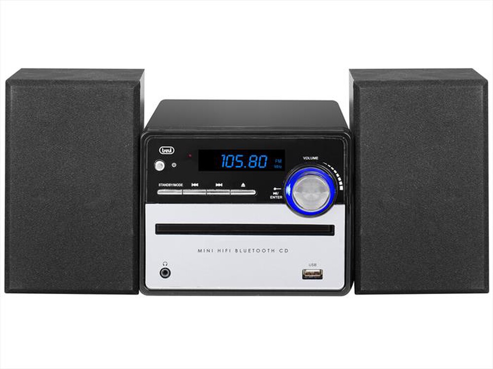 "TREVI - MINI SISTEMA HI-FI BLUETOOH HCX 10F6-Nero"