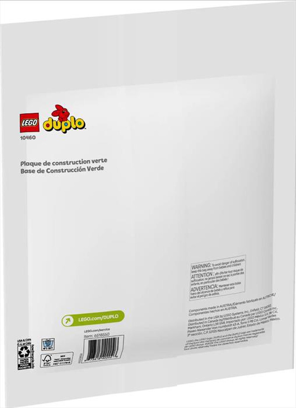 "LEGO - DUPLO Base verde - 10460-Verde"