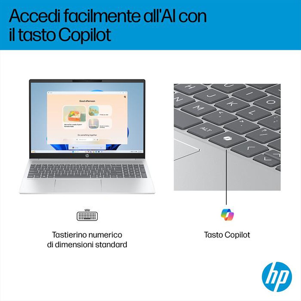 Immagine del prodotto HP - OMNIBOOK 5 16-AF1022NL Intel(R) Core(TM) Ultra 7-Glacier Silver