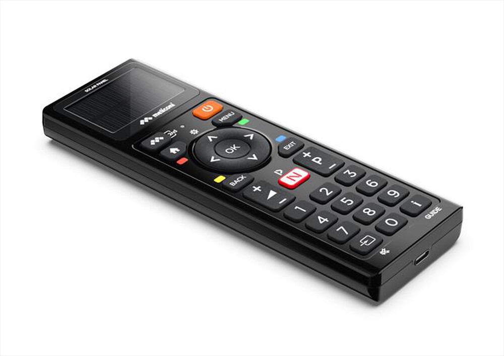 "MELICONI - Telecomando universale SOLAR TV-Nero"
