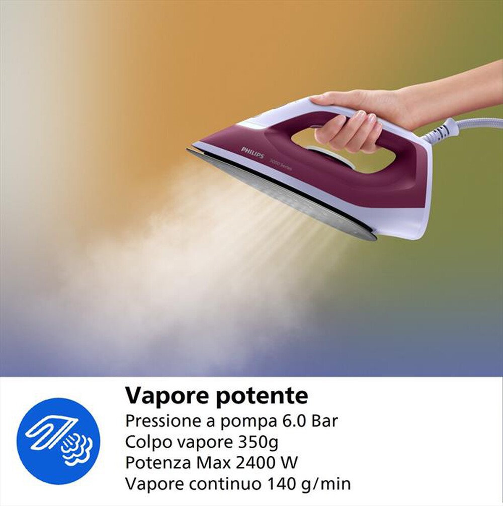Immagine del prodotto PHILIPS - Sistema stirante SERIE 3000 PSG3001/30-Rosa