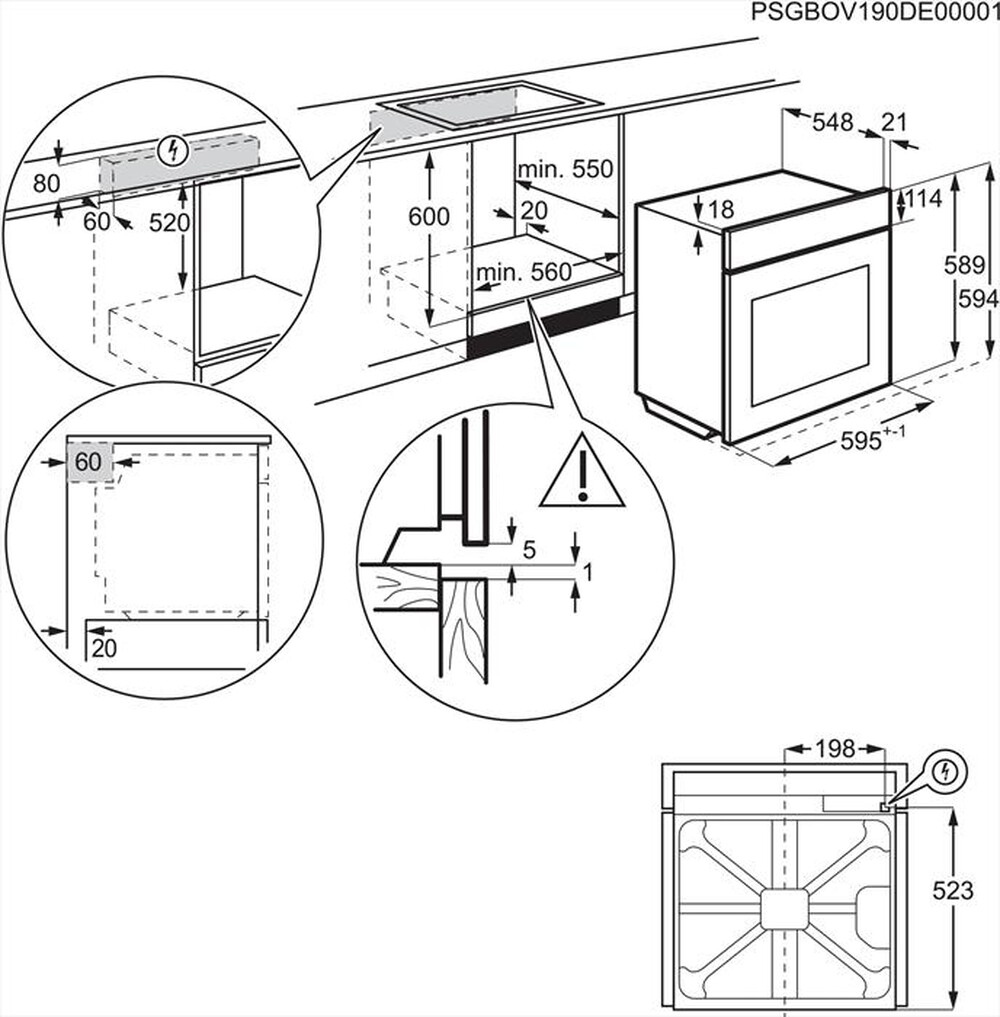 Immagine del prodotto AEG - Forno incasso elettrico TR6PB53FSB Classe A++-Nero