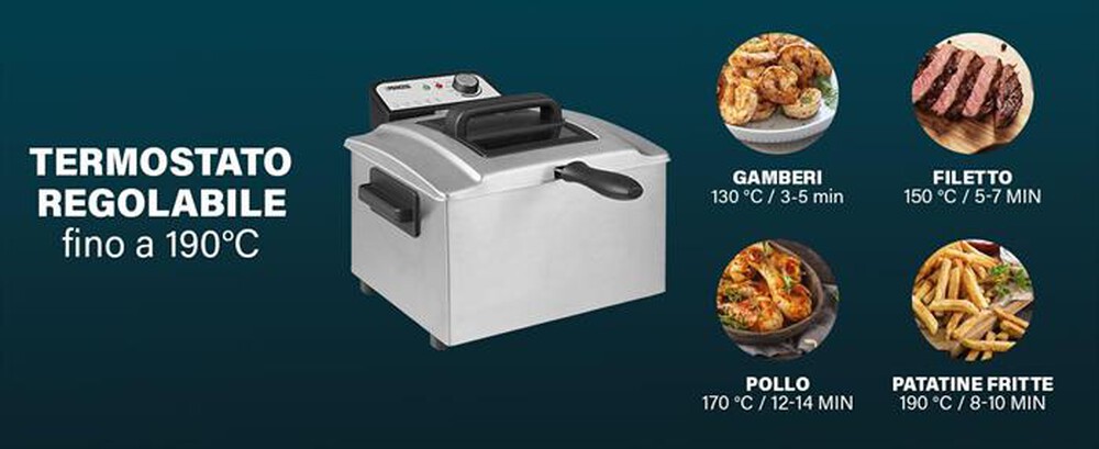 Immagine del prodotto PRINCESS - FRIGGITRICE 5L ACCIAIO-Acciaio