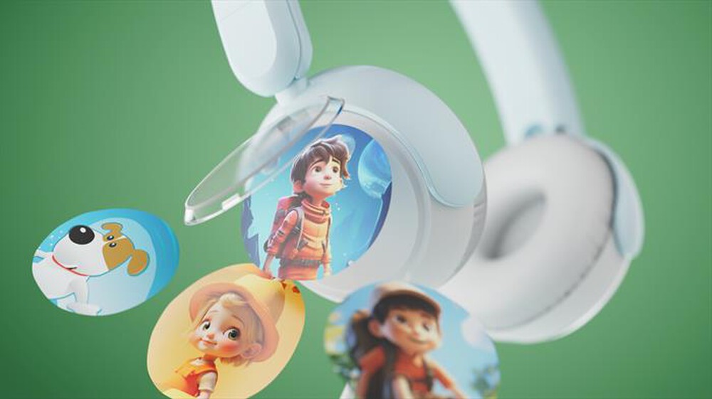 Immagine del prodotto PHILIPS - Cuffie on-ear cablate per bambini TAK2000BL/00-Light Blue