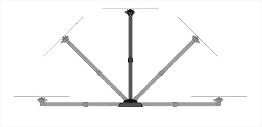 "MELICONI - Supporto TV FLATSTYLE FDR200 IT-Nero"