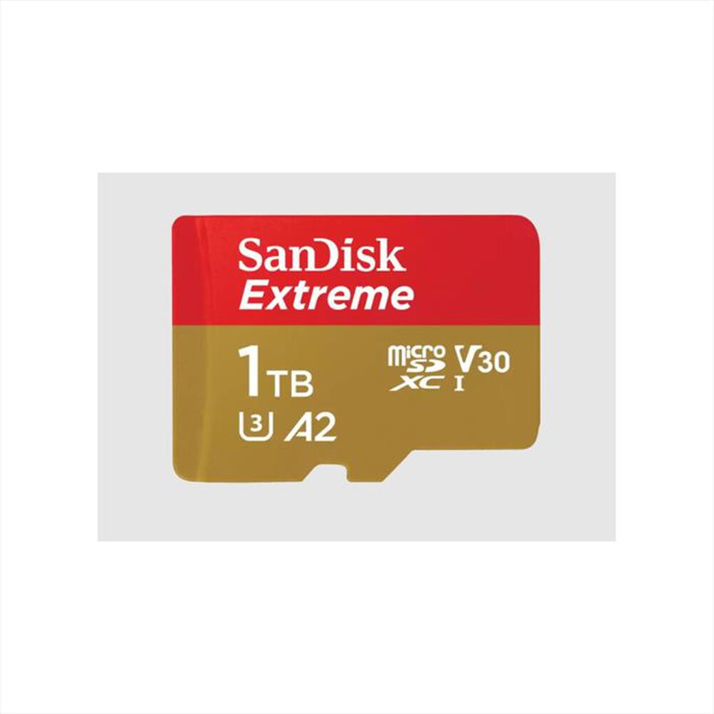 "SANDISK - MICROSD EXTREME A2 1TB + AD-Oro/Rosso"