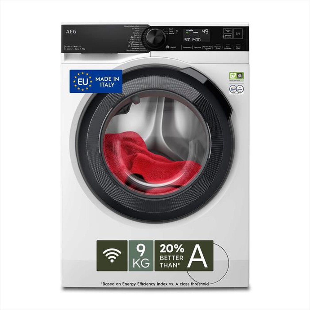 Immagine del prodotto AEG - Lavatrice LR9H94GBS 9 Kg Classe A-Bianco/obl&ograve; nero