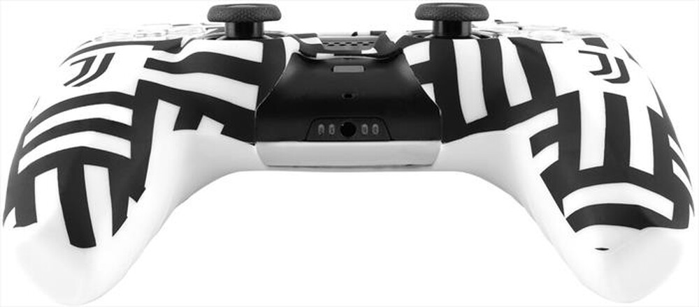 "QUBICK - CONTROLLER SKIN JUVENTUS OPTICAL (PS5)-Bianco e Nero"