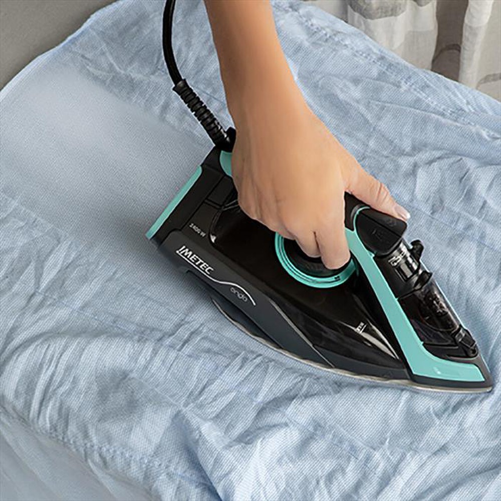 Immagine del prodotto IMETEC - FERRO DA STIRO A VAPORE IMETEC ONDA F1-Nero, Turchese