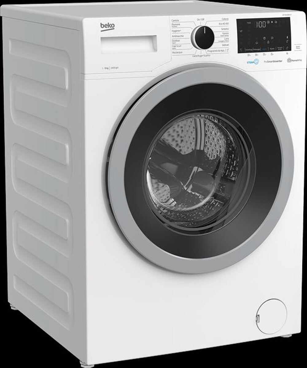"BEKO - Lavatrice WTY91486SI-IT 9 Kg Classe A-Bianco / Silver"