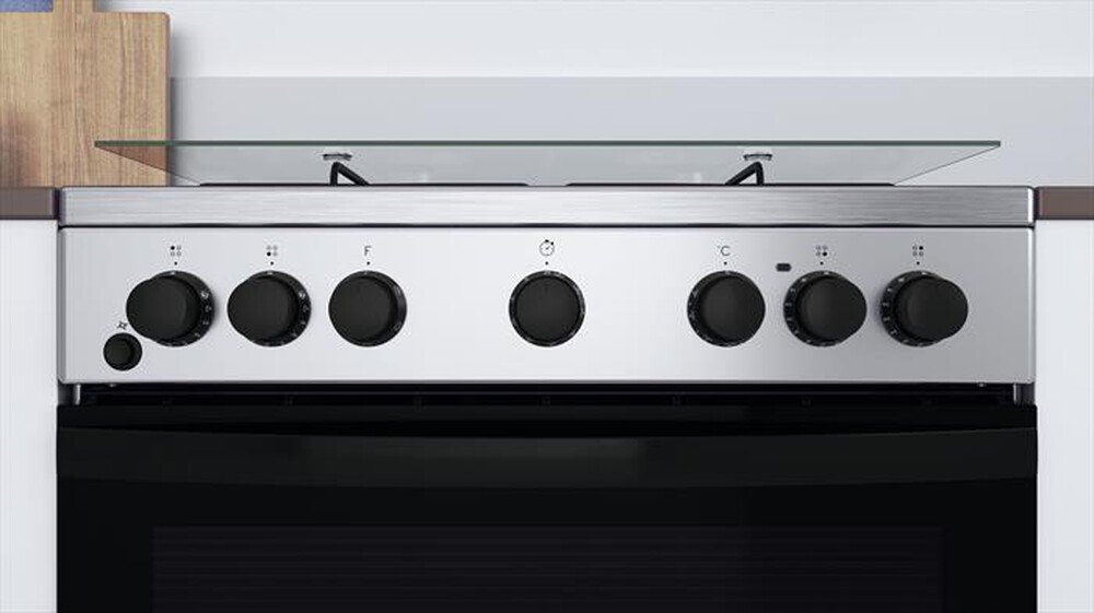 "INDESIT - Cucina IS67G4PHX/E Classe A-Acciaio inossidabile"