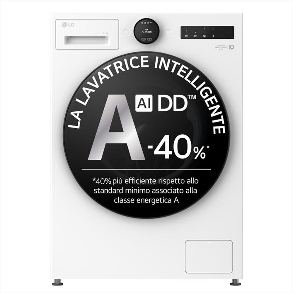 Immagine del prodotto LG - Lavatrice AI DD F4X7011TWB 11 Kg Classe A-Ivory White