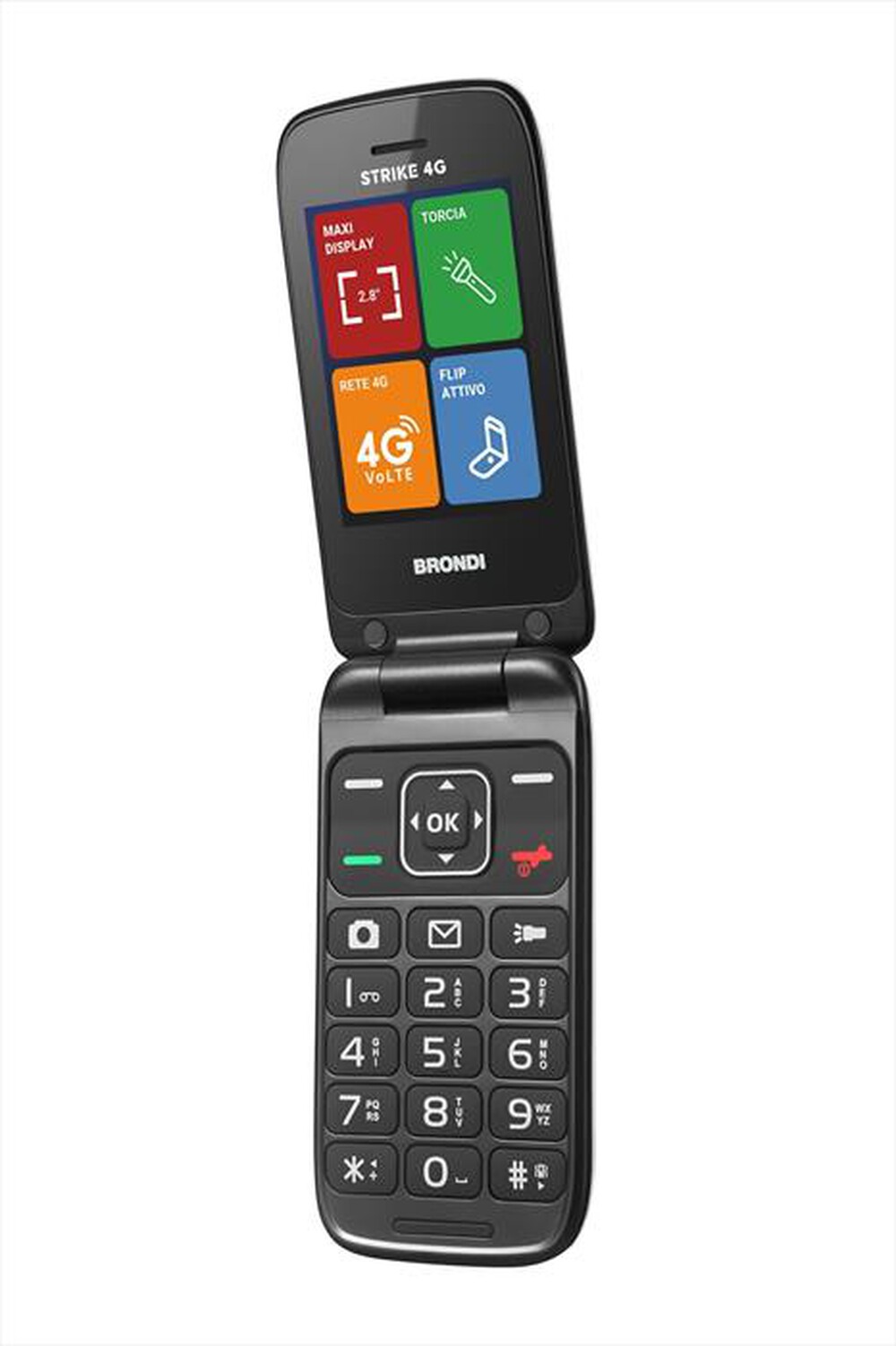 "BRONDI - Cellulare STRIKE 4G-LIGHT GREY"