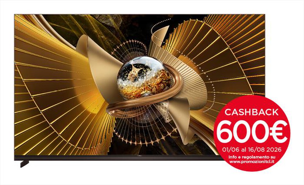 Immagine del prodotto TCL - Smart TV Mini LED 4K 85" 85X11L 144Hz-Nero, Metallico