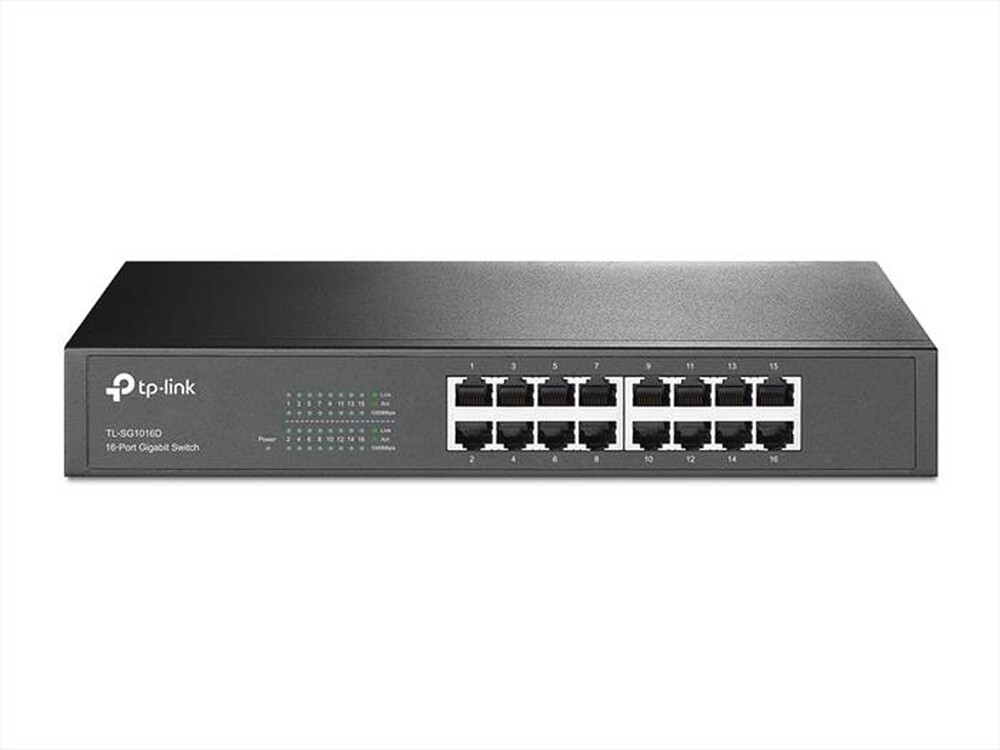 "TP-LINK - TL-SG1016D SWITCH DESKTOP GIGABIT 16 PORTE"