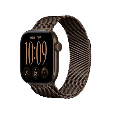 APPLE - Watch Series 12 GPS+Cellular 42mm Alluminio Bronzo-Loop milanese Bronzo scuro
