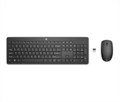 HP - COMBO TASTIERA E MOUSE HP 230-Nero