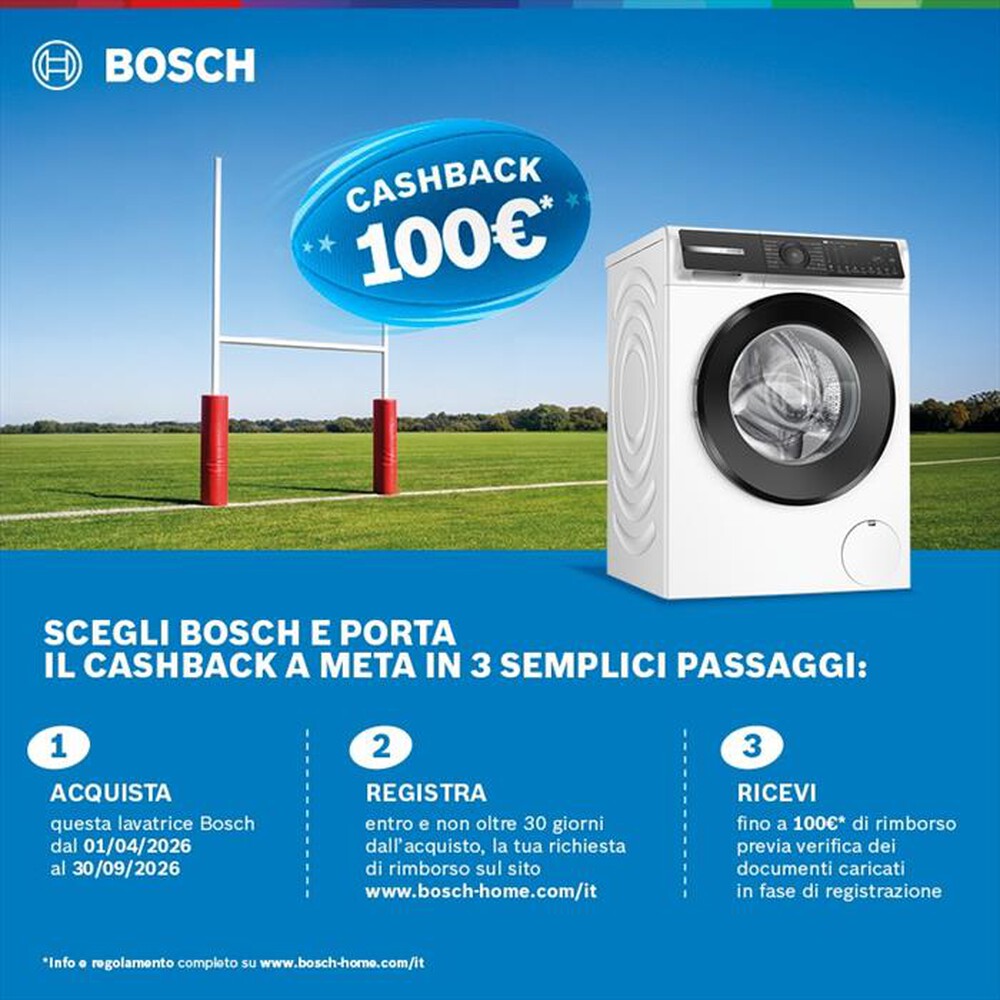 Immagine del prodotto BOSCH - Lavatrice Serie 8 WGB24400IT 9Kg 1400g/m Classe A-Bianco