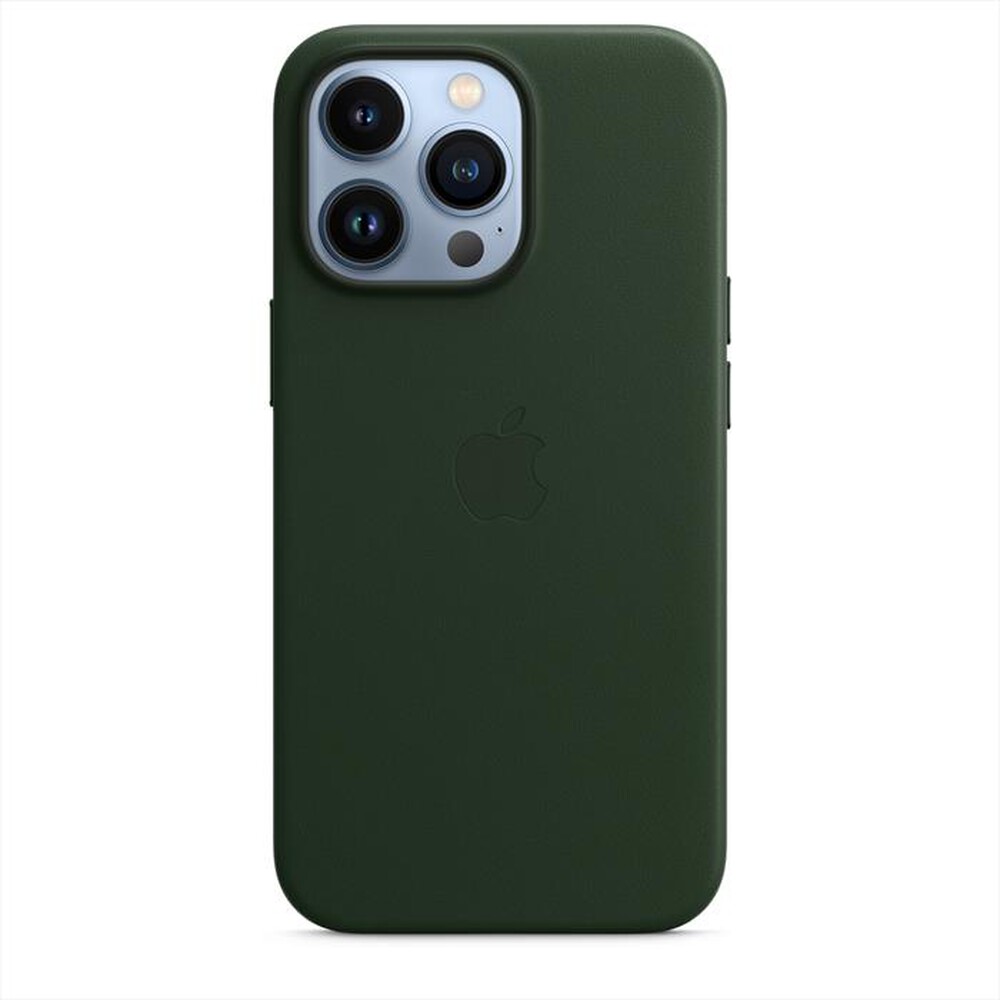 "APPLE - Custodia MagSafe in pelle per iPhone 13 Pro-Verde sequoia"