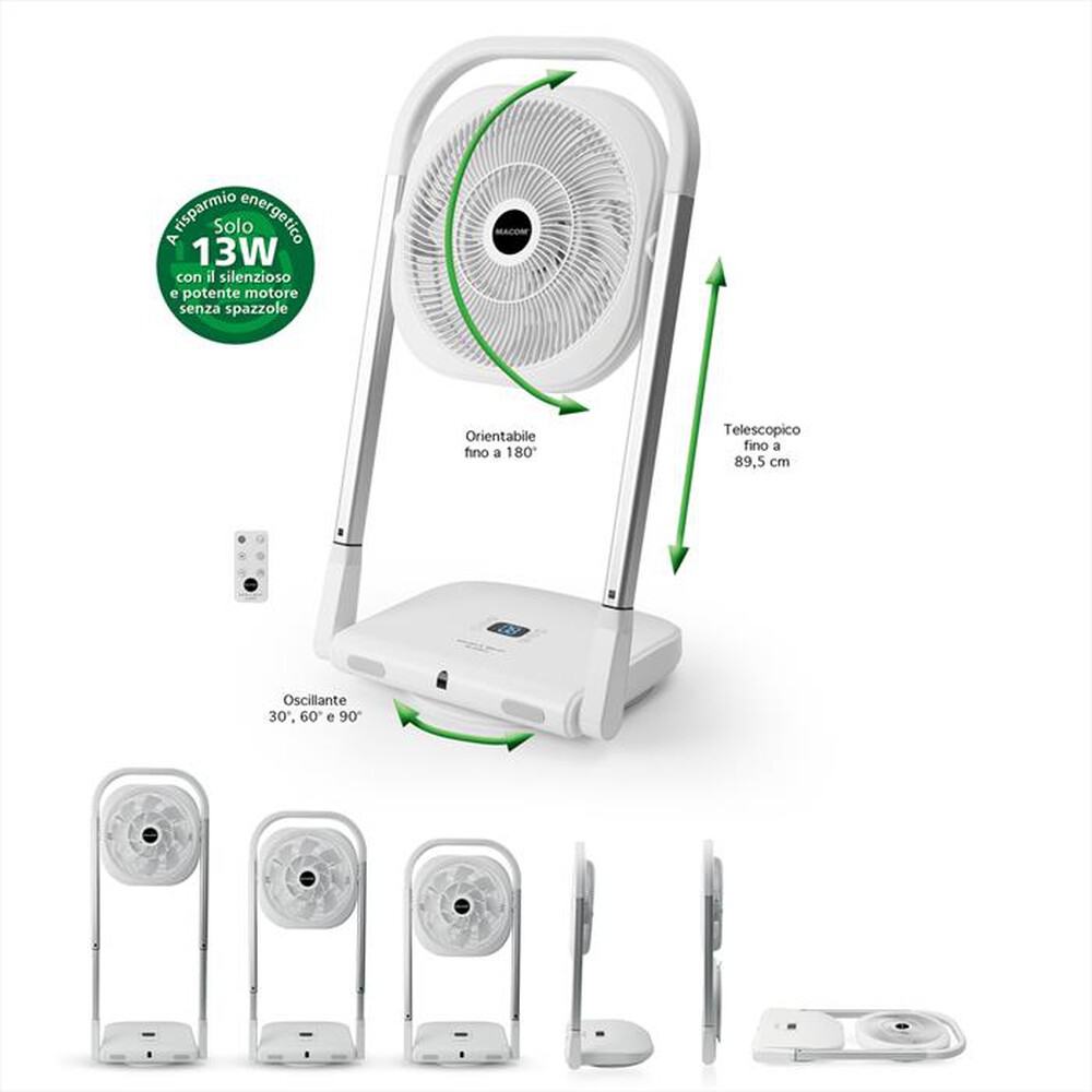 Immagine del prodotto MACOM - Ventilatore a piantana SLIMMY-bianco