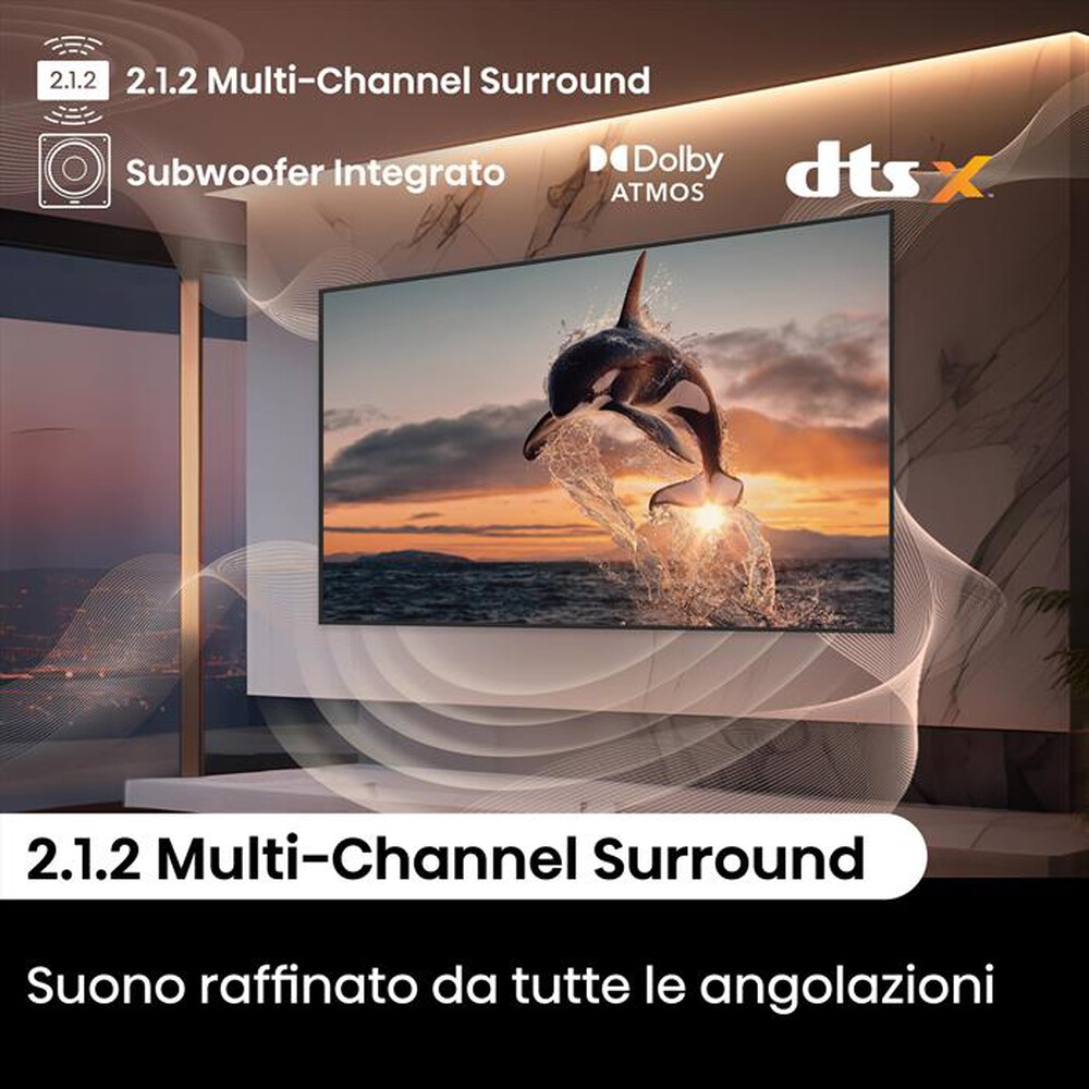 "HISENSE - Smart TV MINI LED UHD 4K 65\" 65U8NQ-NERO"