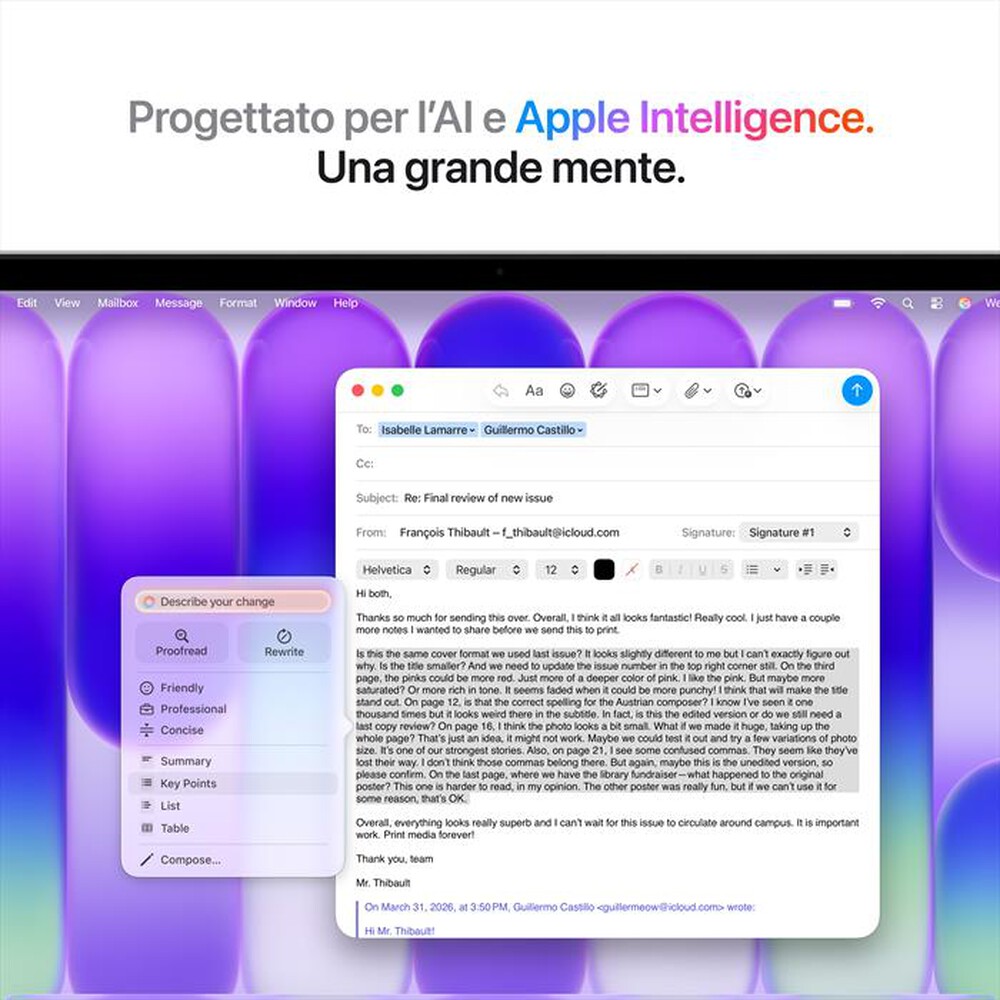 Immagine del prodotto APPLE - MacBook Neo 13" A18 Pro Core 6 CPU 5 GPU 8GB 512GB-Argento