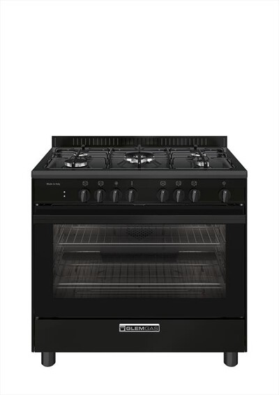 GLEM GAS - Cucina SA965MBK Classe A-Nero Carbone