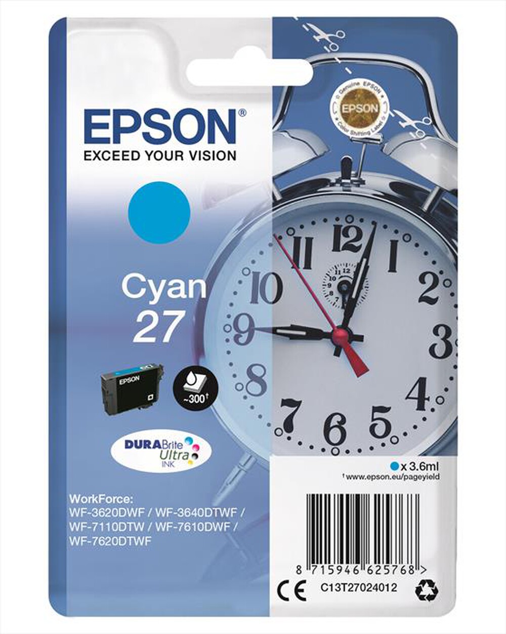 Immagine del prodotto EPSON - C13T27024022-Ciano