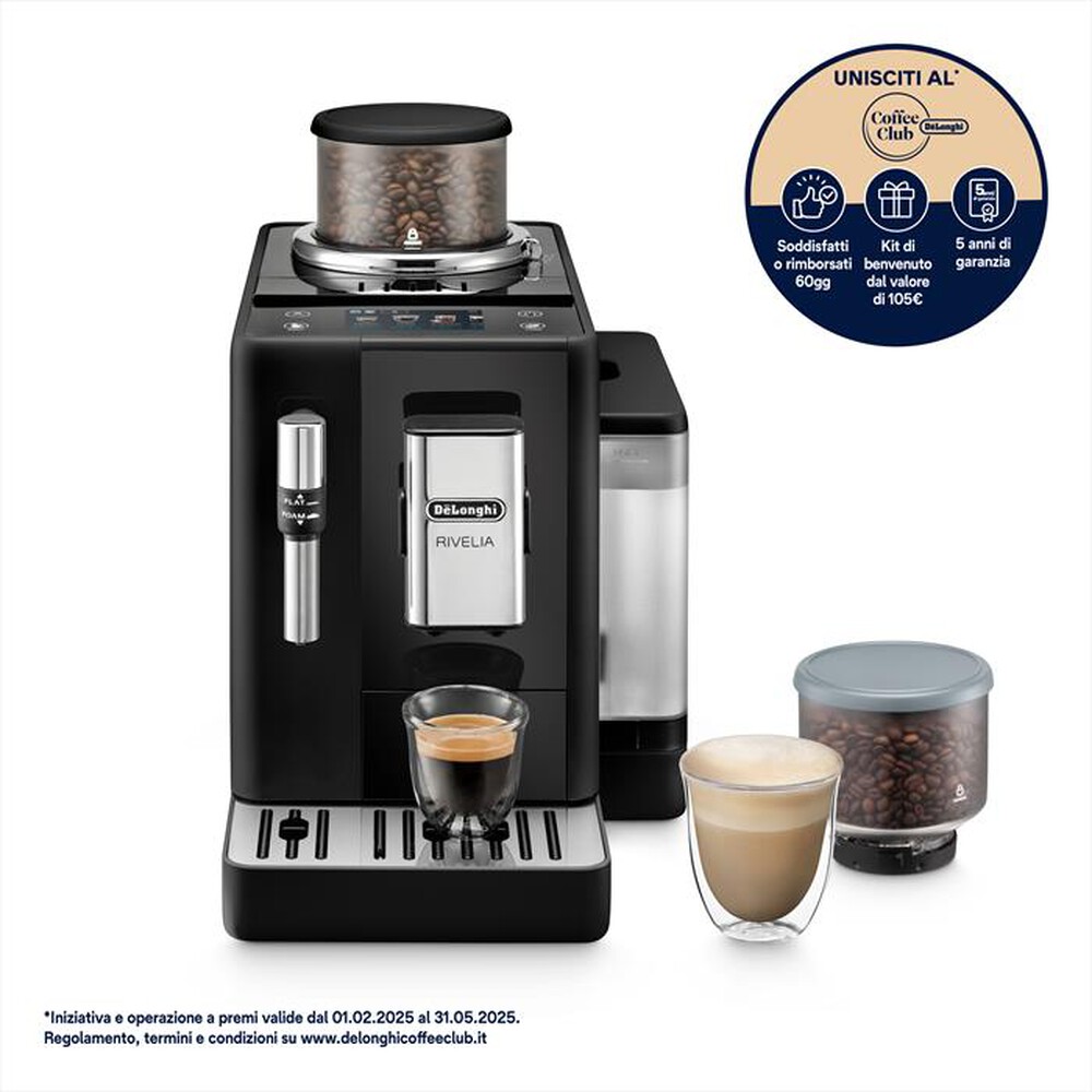 "DE LONGHI - Macchina da caffé Rivelia EXAM440.35.B-Nero (onyx black)"