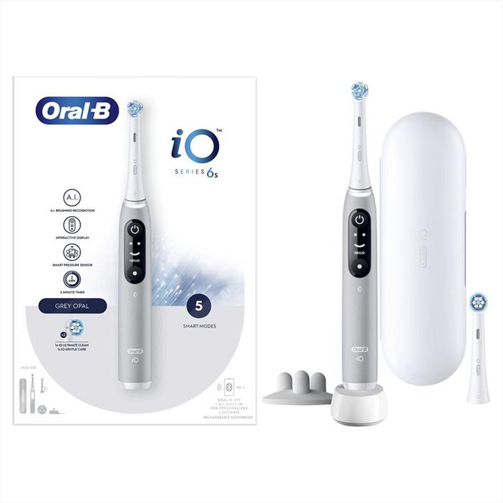 "ORAL-B - Spazzolino elettrico ricaricabile IO 6S-Grigio"