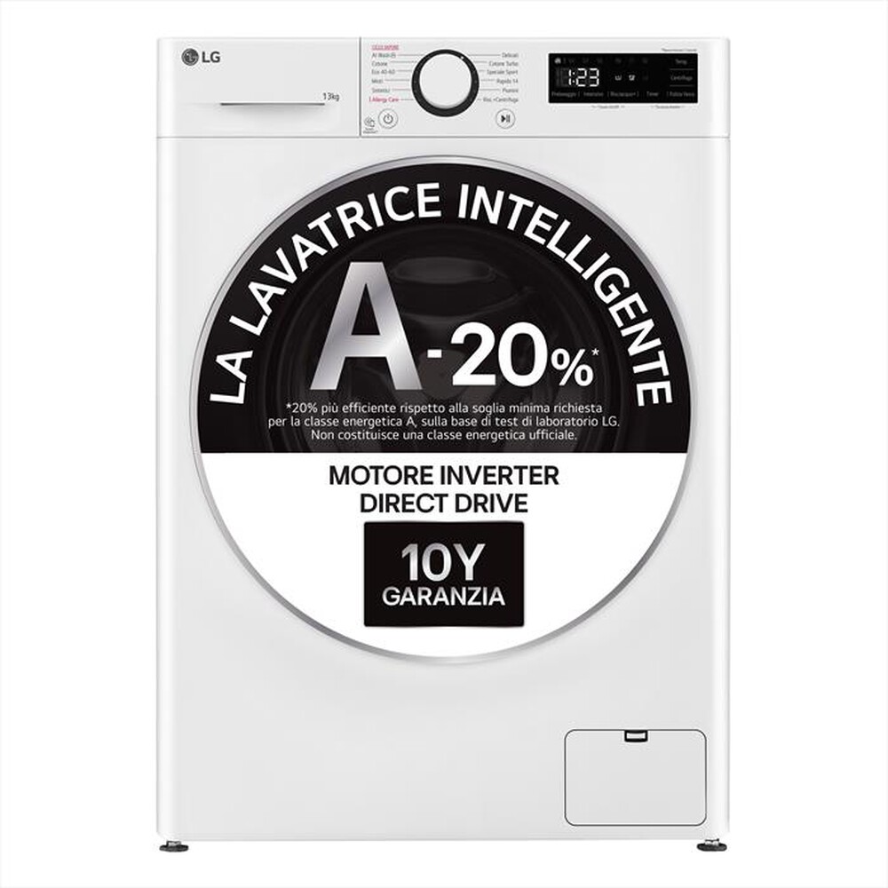 Immagine del prodotto LG - Lavatrice AI DD R3 F4R3013NSWB 13kg Classe A-Bianco