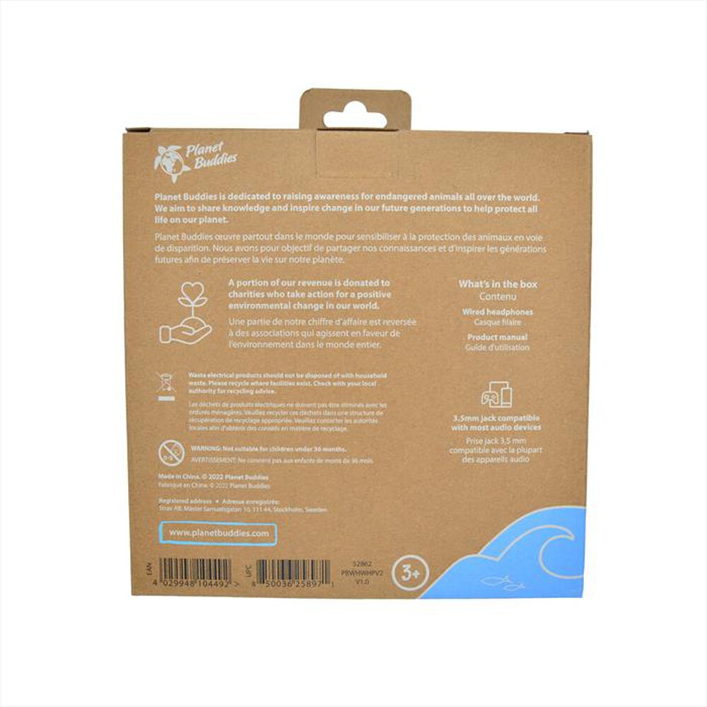 "PLANET BUDDIES - Cuffie wired NOAH THE WHALE-Blu - Blue"