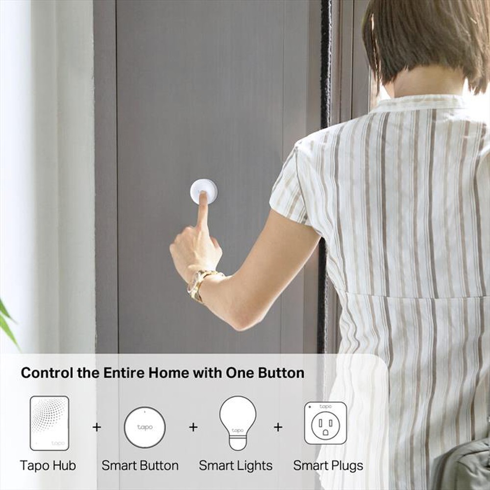 "TP-LINK - TAPO S200B SMART BUTTON, TAPO IOT HUB REQUIRED"