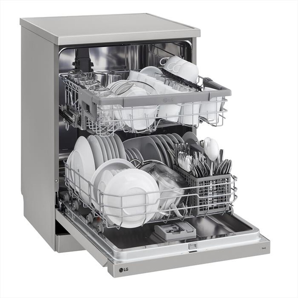 "LG - Lavastoviglie QUADWASH DF242FPS Classe D 14 copert-Platinum Silver"