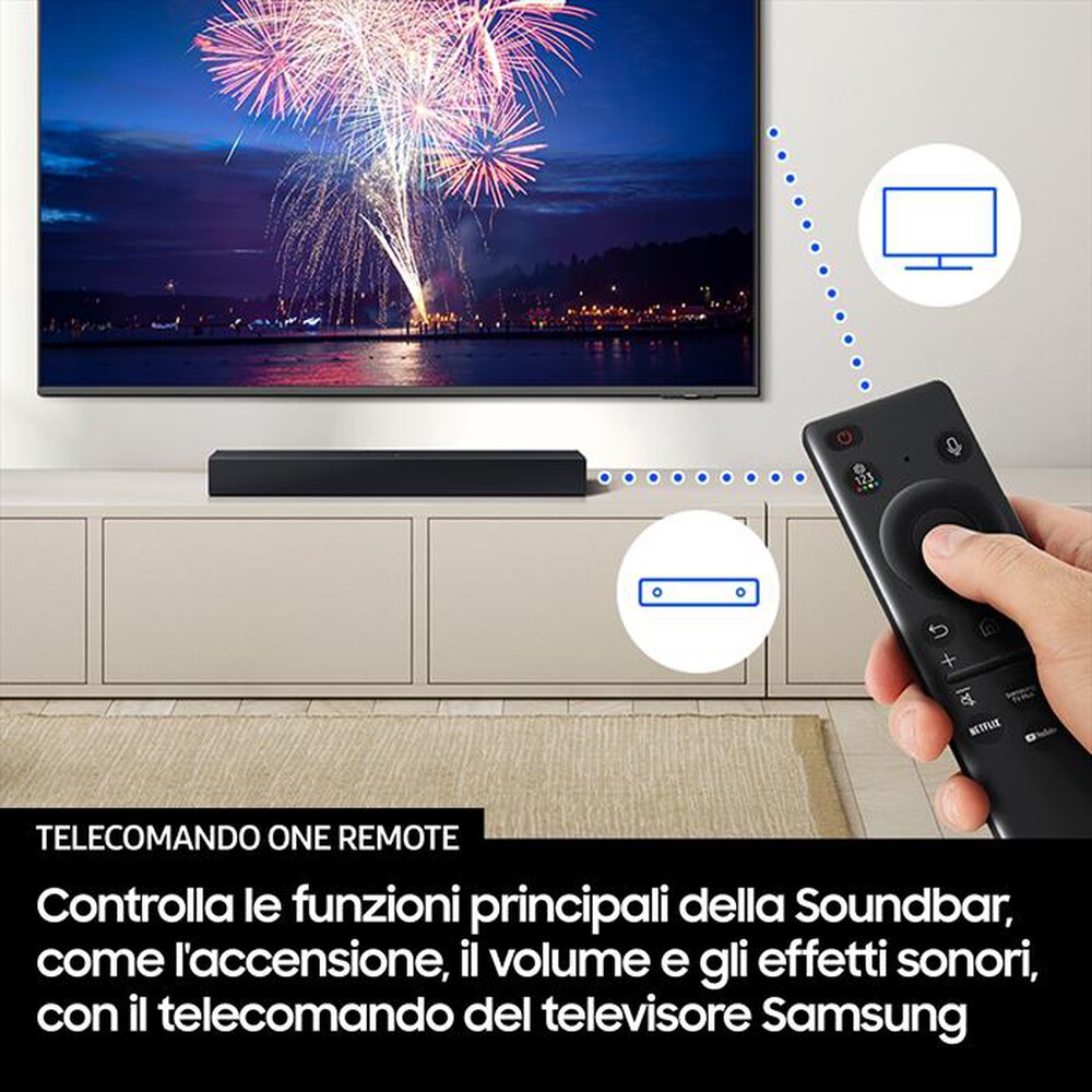 Immagine del prodotto SAMSUNG - Soundbar 2.0 canali HW-B400F/ZF-Titan Black