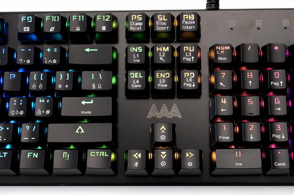 "AAAMAZE - TASTIERA MASTEMIND GAMING CON FILO-Nero"