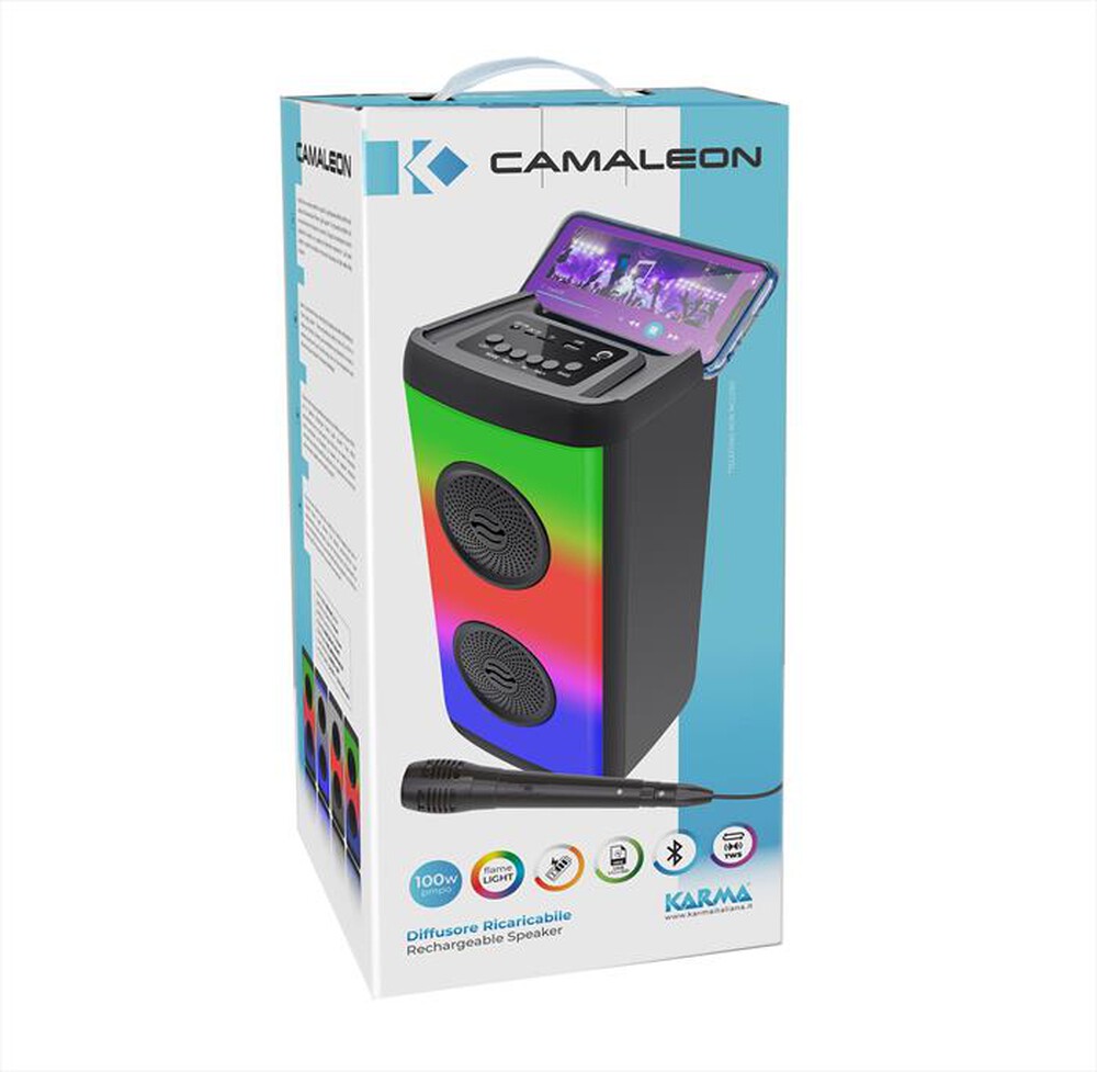 Immagine del prodotto KARMA - Diffusore ricaricabile full light CAMALEON-Nero