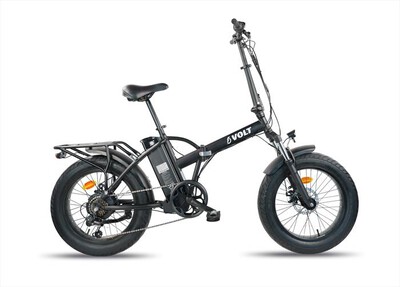 VOLT - E-bike pieghevole FAT da 20&rdquo; ALPHA-Nero