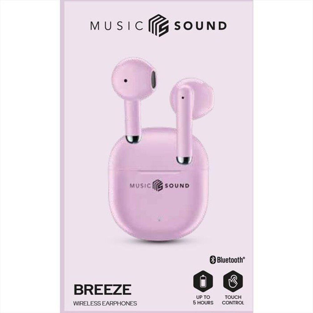 Immagine del prodotto MUSIC SOUND - Auricolare Bluetooth a capsula BREEZE-Rosa