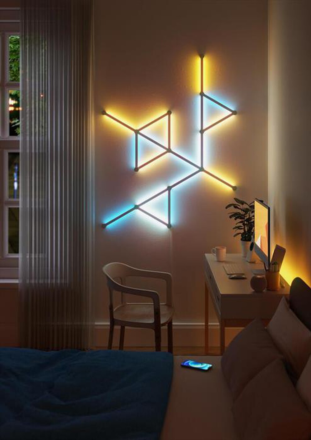 "NANOLEAF - Lampada muro LINES STARTER KIT + ESPANSIONE - 12PK"