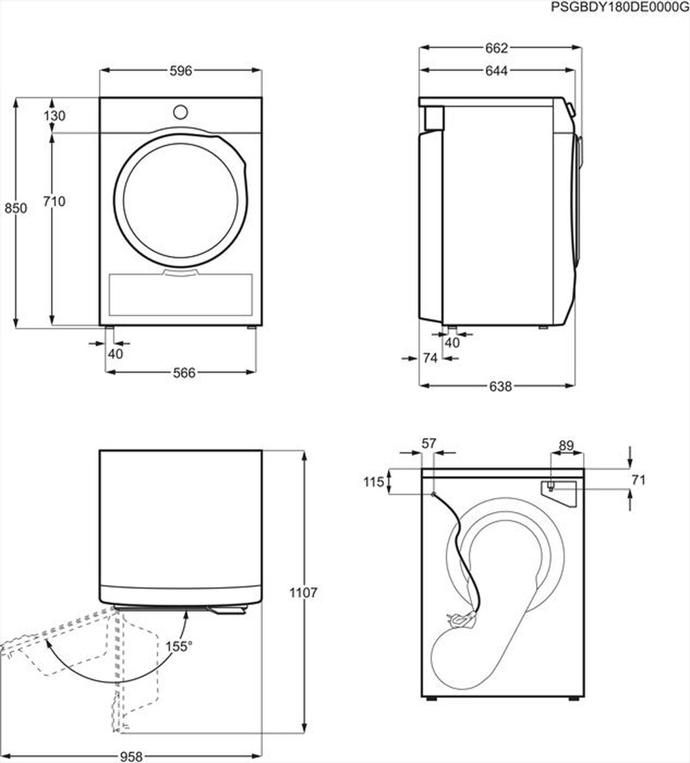 "ELECTROLUX - Asciugatrice EW9H297BY 9 Kg Classe A+++-Bianco"