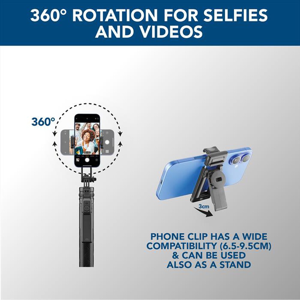 Immagine del prodotto CELLULARLINE - SELFIE STICK MAX-Nero