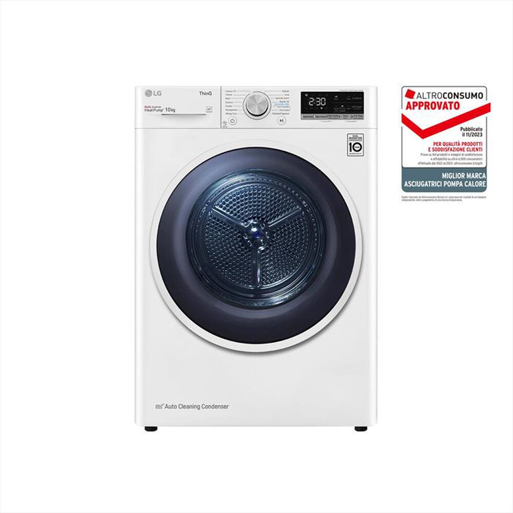 "LG - Asciugatrice RH10V9AV4W - 10 Kg - A+++-Bianco"