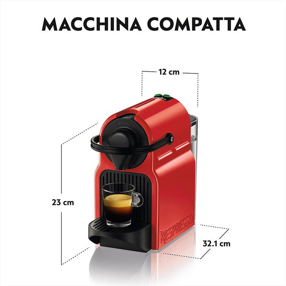 "KRUPS - XN1005 Inissia Nespresso-Rosso"