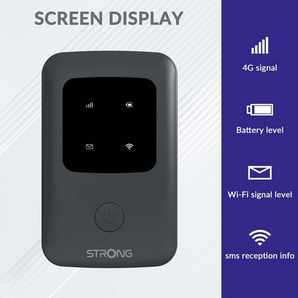 "STRONG - Modem-Router 4GMIFI150-Grigio scuro"