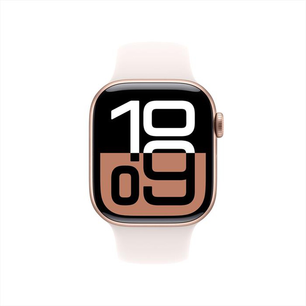 Immagine del prodotto APPLE - Watch Series 10 GPS 42mm Alluminio-Oro Rosa - Sport Band Rosa S/M