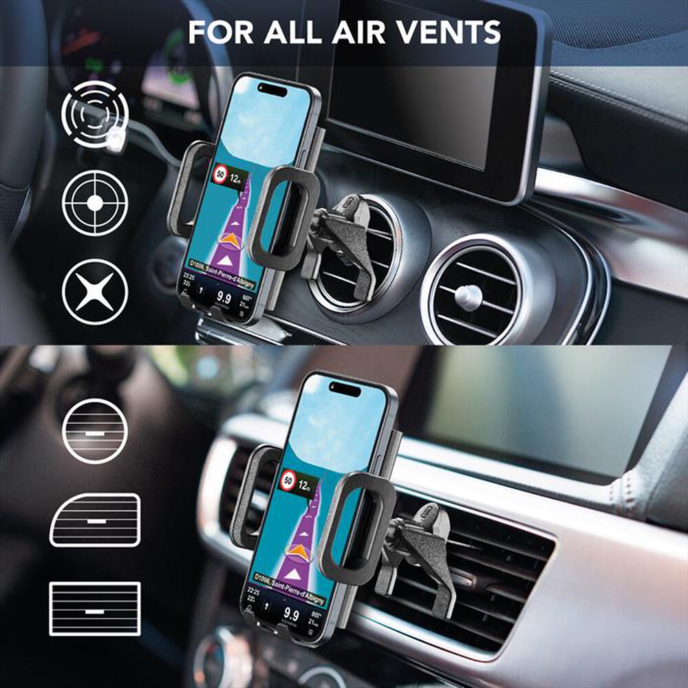Immagine del prodotto CELLULARLINE - Supporto da auto per bocchette HUGHOLDERVENTK-Nero