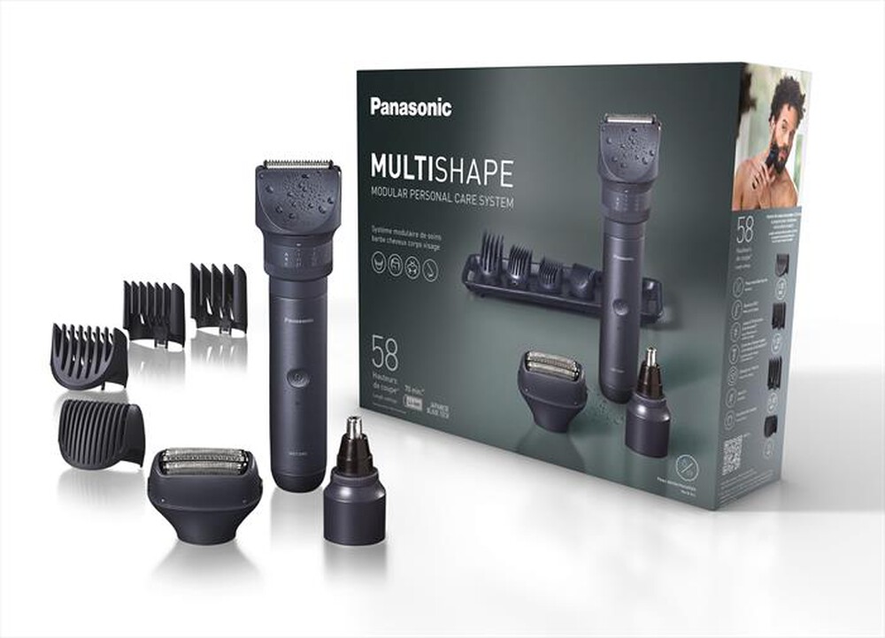 "PANASONIC - Regolabarba XSHAPE PACK 1 IT-GRIGIO ANTRACITE"